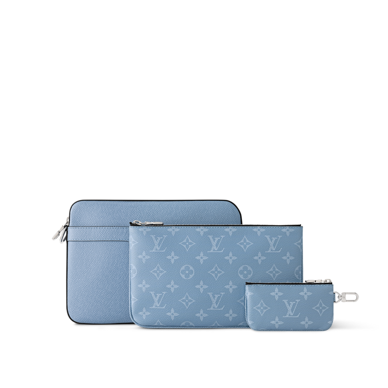 Sac Trio Messenger Bleu Ciel