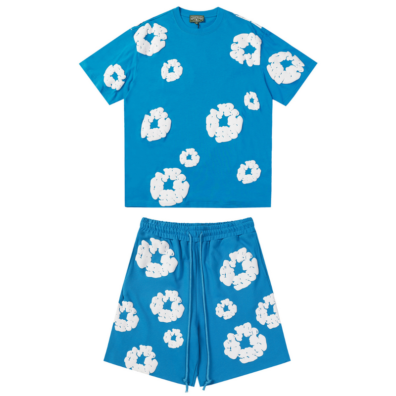 Denim Trs Blue Short set