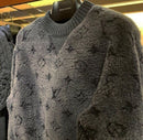 Louis Vuitton - Pull en polaire monogramme LV Gris Foncée