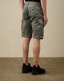 C.P Company - Short Cargo stretch sateen Stormy Weather Bleu