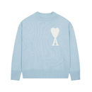 Ami Paris - Pull Ami Paris Bleu Cœur Blanc