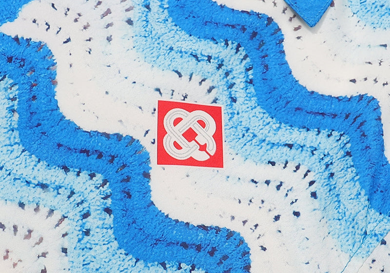 Ensemble Casablanca Bleu Wavy Gradient Crochet