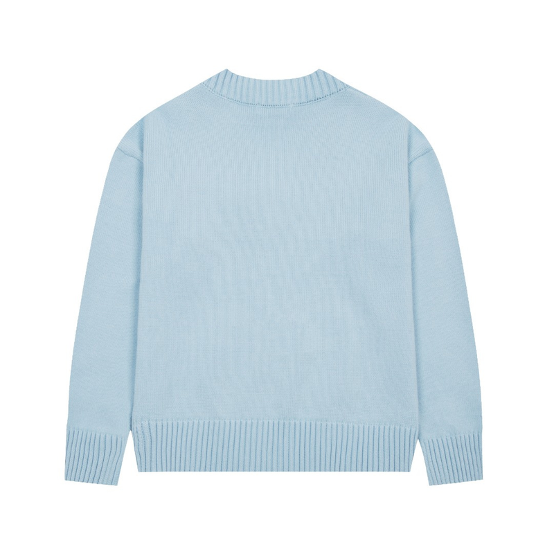 Ami Paris - Pull Ami Paris Bleu Cœur Blanc