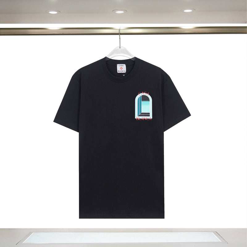 Casablanca - T-shirt Casa L’Arche Nuance de Bleu Noir