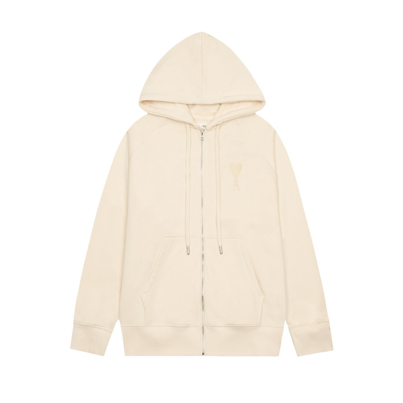 Ami Paris - Veste Beige Cœur Beige