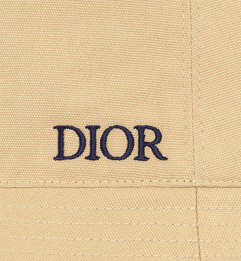 Dior - Bob réversible Dior Oblique Beige / Bleu Clair