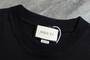 Gucci - T-shirt Gucci avec logo en bleu et motif - Noir