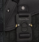 Mini sac Messenger à rabat Saddle Noir