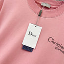 Dior - T-shirt en coton Dior Signature Rose