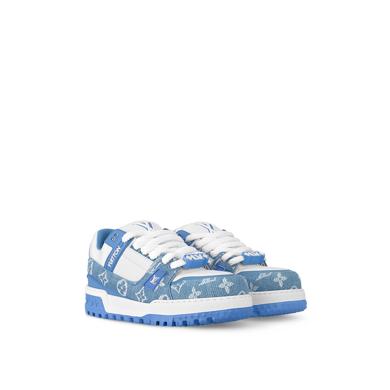 Sneaker LV Trainer Maxi Bleu Ciel Blanc