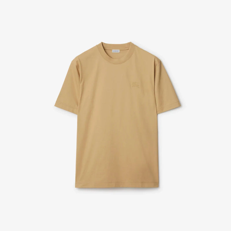 Burberry - T-shirt en coton avec badge EKD Sable