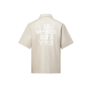 Louis Vuitton - Chemise manches courtes en soie mélangé Écru