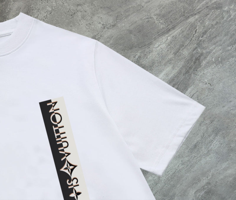 Louis Vuitton - T-shirt manches courtes LV Vertical Blanc