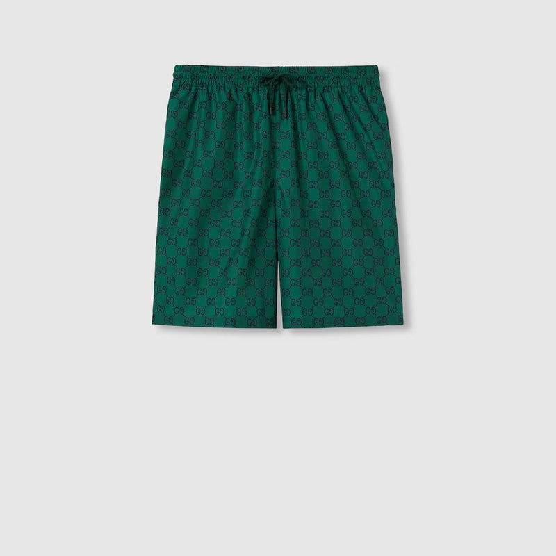 GUCCI - Short de bain en nylon Vert