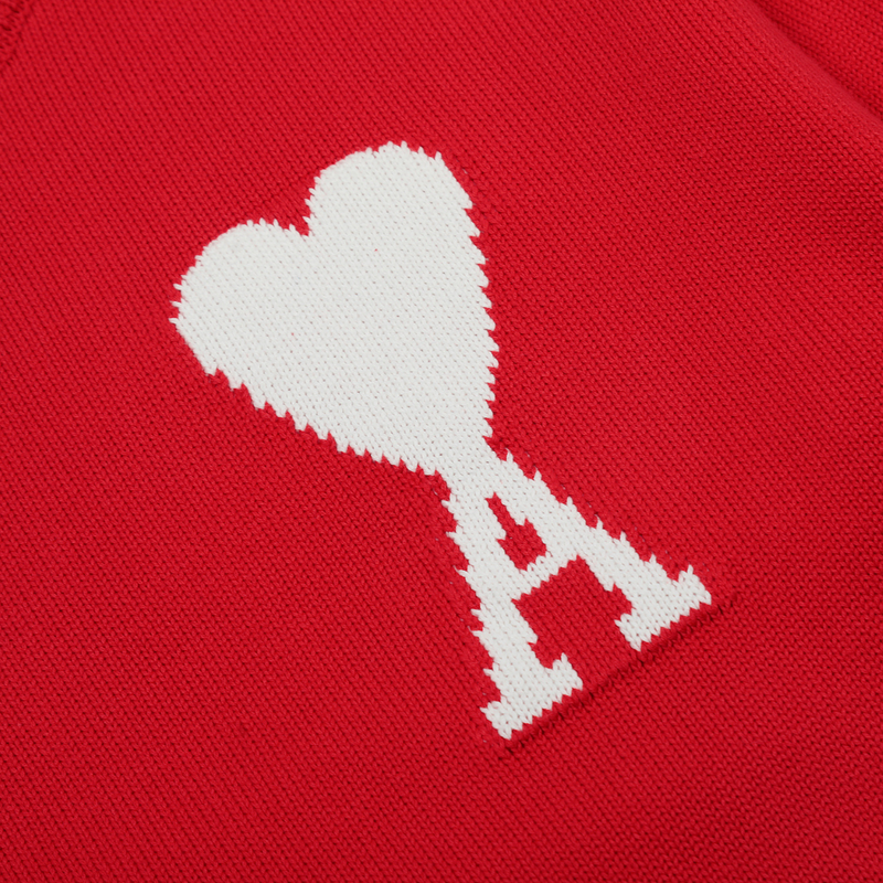 Ami Paris - Pull Ami Rouge Coeur Blanc
