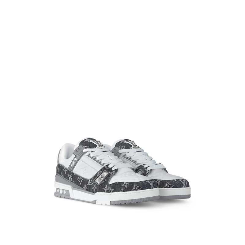 Sneaker LV Trainer Gris Blanc