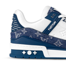 Sneaker LV Denim Blanc Bleu Denim