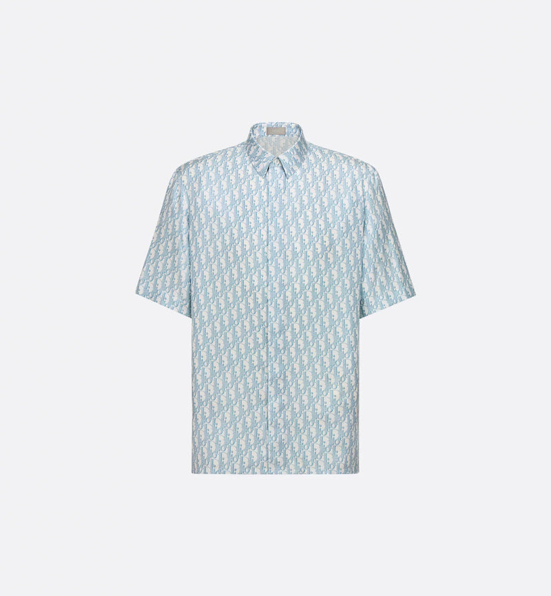 Dior - Chemise Dior Oblique blanc et bleu ciel