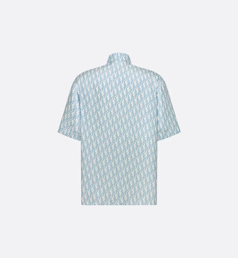 Dior - Chemise Dior Oblique blanc et bleu ciel