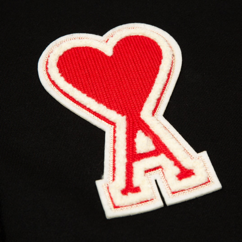 Ami Paris - Veste Noir Cœur Rouge