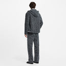 Louis Vuitton - Pantalon droit à Monogram floqué en denim