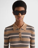 Prada - Lunettes De Soleil Prada Symbole Verres Café