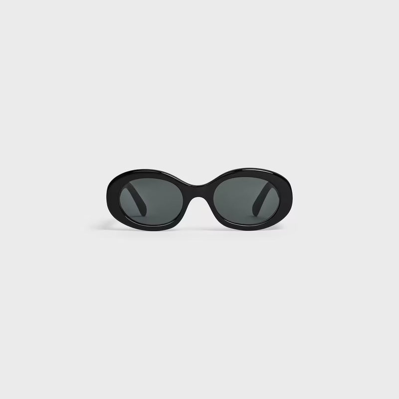 Celine - Lunettes De Soleil Triomphe métal 01 Noir / Noir