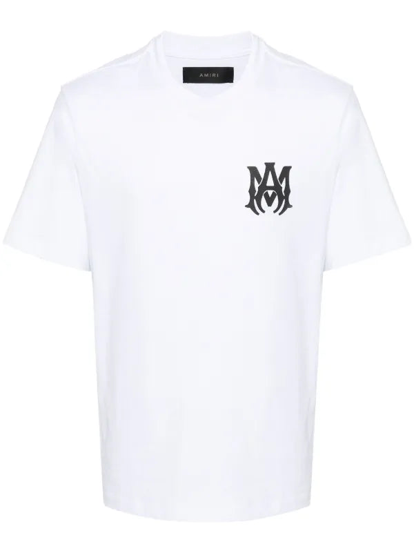 Amiri - T-shirt en coton à logo imprimé Blanc