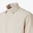 Fendi - Chemise en jacquard FF de lin Blanc