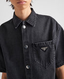 Prada - Chemise en denim Noir