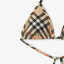 Burberry - Haut et Bas de bikini Check Sable