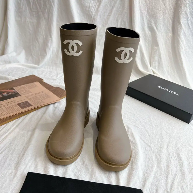 Chanel - Bottes Rain Wellington Rubber en caoutchouc (3 coloris)