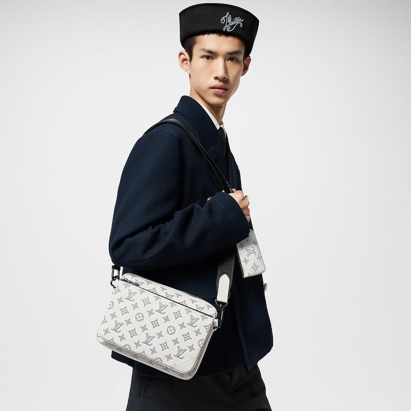 Sac Trio Messenger Blanc