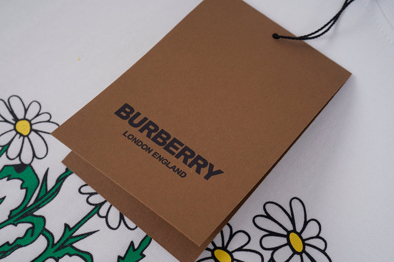 Burberry - T-shirt Burberry avec motif floral coloré - Blanc