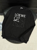 Loewe - Pull en coton monogramme en relief Noir et Blanc