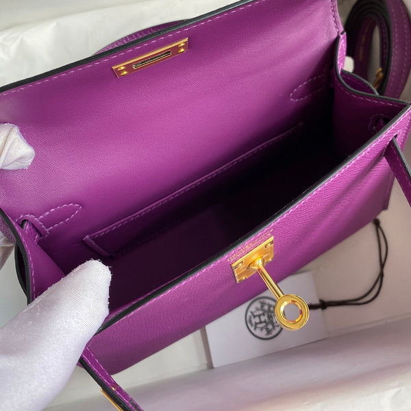 Hermes - Birkin 19 cm  Violet améthyste