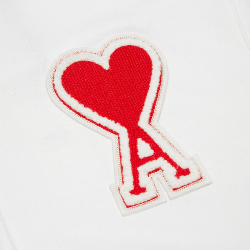 Ami Paris - Veste Blanc Cœur Rouge