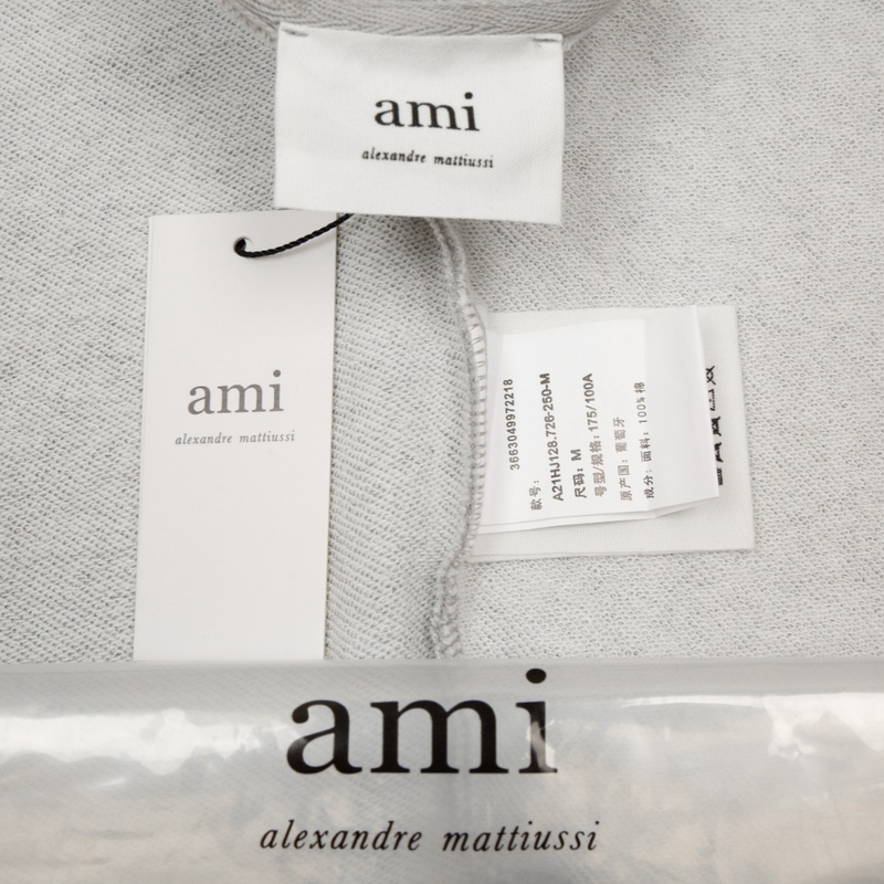 Ami Paris - Veste Gris Cœur Gris