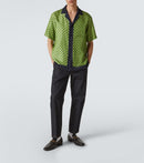 GUCCI - Chemise GG imprimée en soie Vert