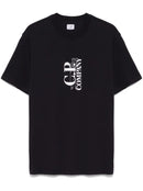 C.P Company - T-shirt à logo imprimé Noir