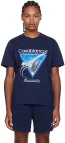 CASABLANCA Navy 'Aiiiiir' T-Shirt