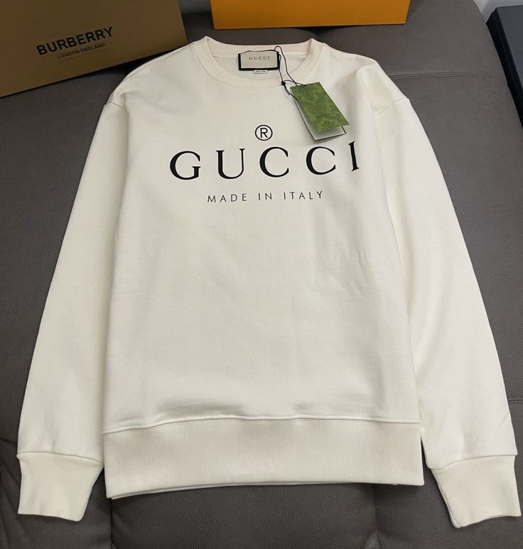 Gucci - Pull en coton Gucci simple Blanc