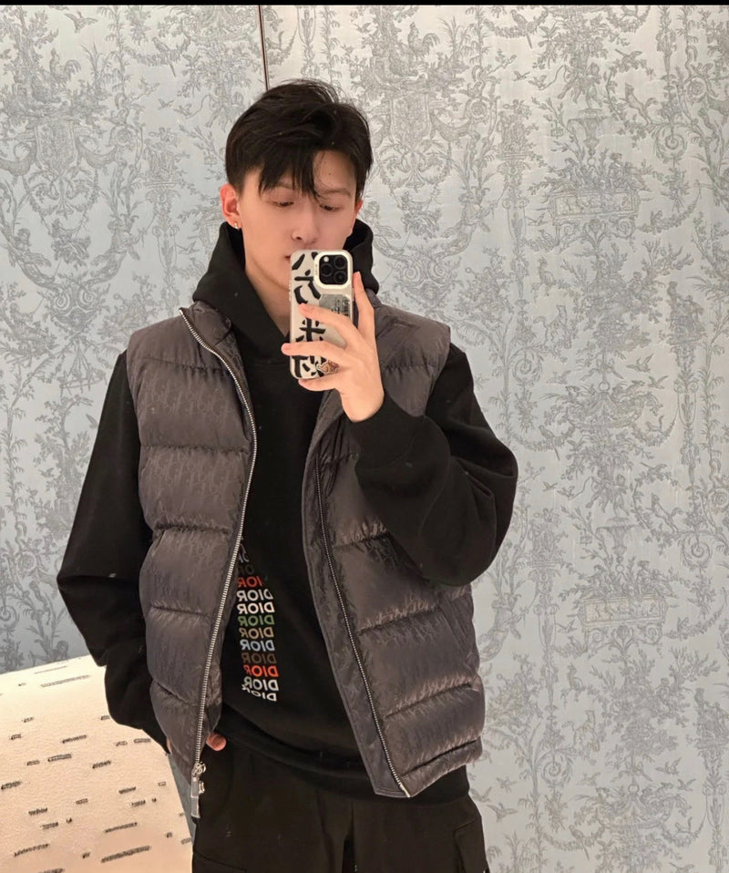 Dior - Doudoune sans manche CD Grise