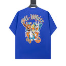 OFF-WHITE - T-shirt Off-White x Cartoon Characters à motif avant et graphique emblématique au dos Bleu