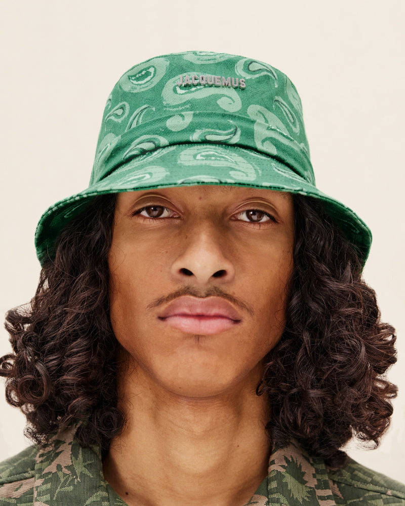 Le bob Gadjo Imprimé Pop Vert Paisley