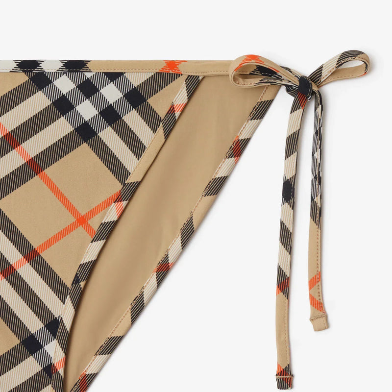 Burberry - Haut et Bas de bikini Check Sable