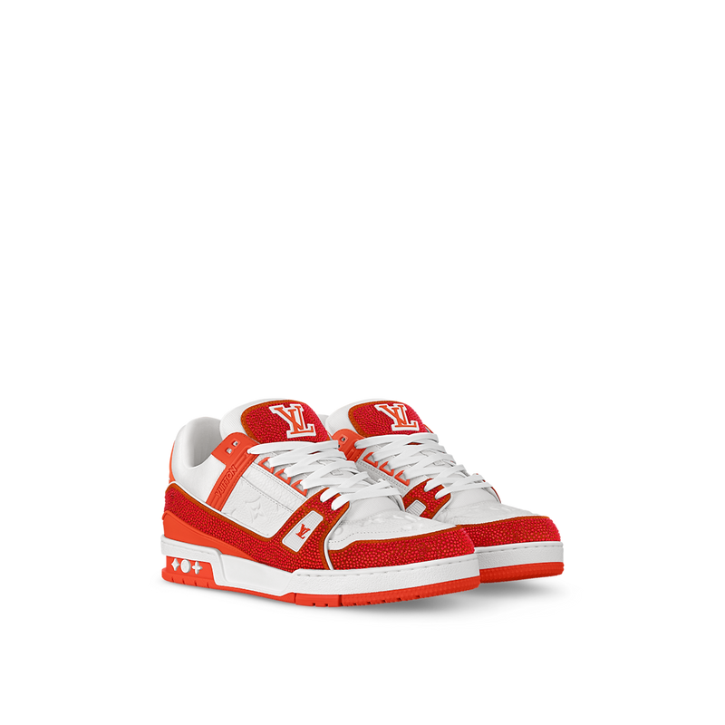 Sneaker LV Trainer Rouge Blanc