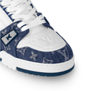Sneaker LV Denim Blanc Bleu Denim