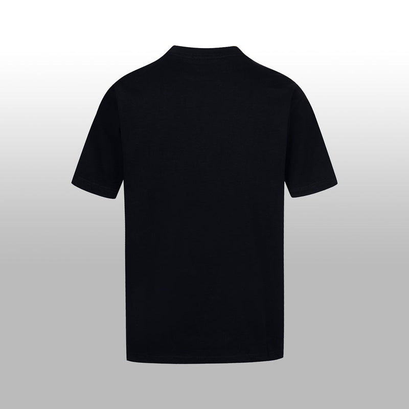 Fendi - T-shirt avec logo Fendi en jaune sur une étiquette - Noir