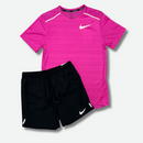 Ensemble Running Noir/Rose